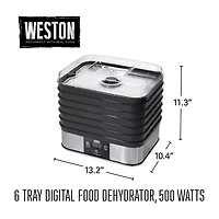 Weston 6 Tray Digital Dehydrator