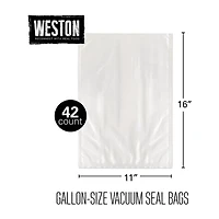 Weston 11x16 Vacuum Sealer Bag- 42 Ct