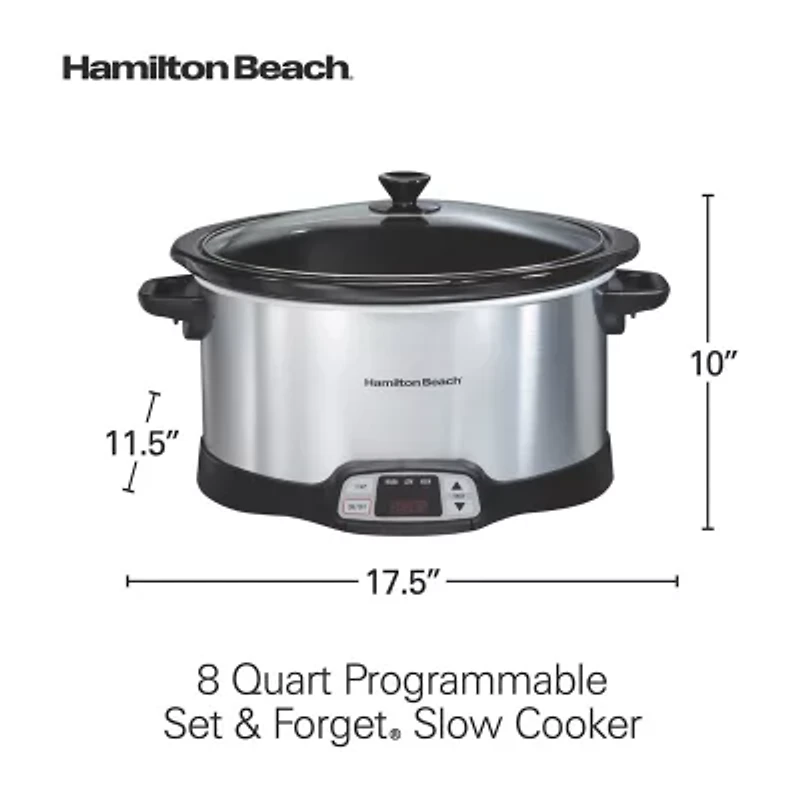 Hamilton Beach® 8 Qt Stainless Steel Slow Cooker