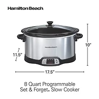 Hamilton Beach® 8 Qt Stainless Steel Slow Cooker