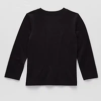 Okie Dokie Toddler & Little Boys Crew Neck Long Sleeve Regular Fit Graphic T-Shirt