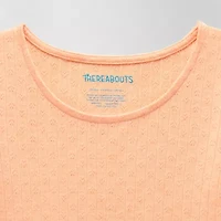Thereabouts Little & Big Kid Girls Scoop Neck Long Sleeve T-Shirt