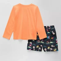 Okie Dokie Toddler & Little Boys 2-pc. Rash Guard Set