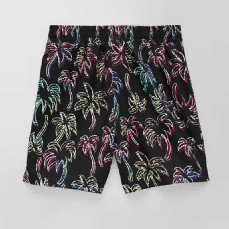 Thereabouts Little & Big Kid Boys Palm Above The Knee Swim Trunks