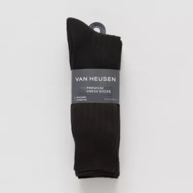 Van Heusen Mens 7 Pair Crew Socks