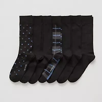 Van Heusen Fancy Dress Mens 7 Pair Crew Socks