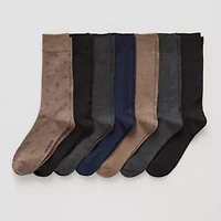 Van Heusen Fancy Dress Mens 7 Pair Crew Socks