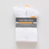 Van Heusen Athletic Mens 6 Pair Crew Socks