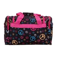 Rockland Freestyle 19" Peace Sign Print Duffel Bag