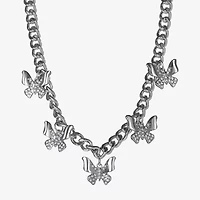 JS Jessica Simpson Silver Tone Womens 15 Inch Statement Necklace