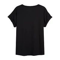 The Beatles Tee Womens Juniors Crew Neck Short Sleeve Regular Fit Graphic T-Shirt