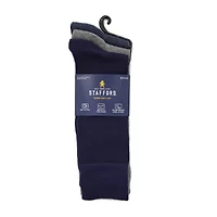 Stafford Super Soft Lux Mens 3 Pair Crew Socks