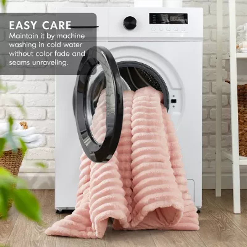 510 Design Avril Fluffy Ribbed Plush Midweight Comforter Set