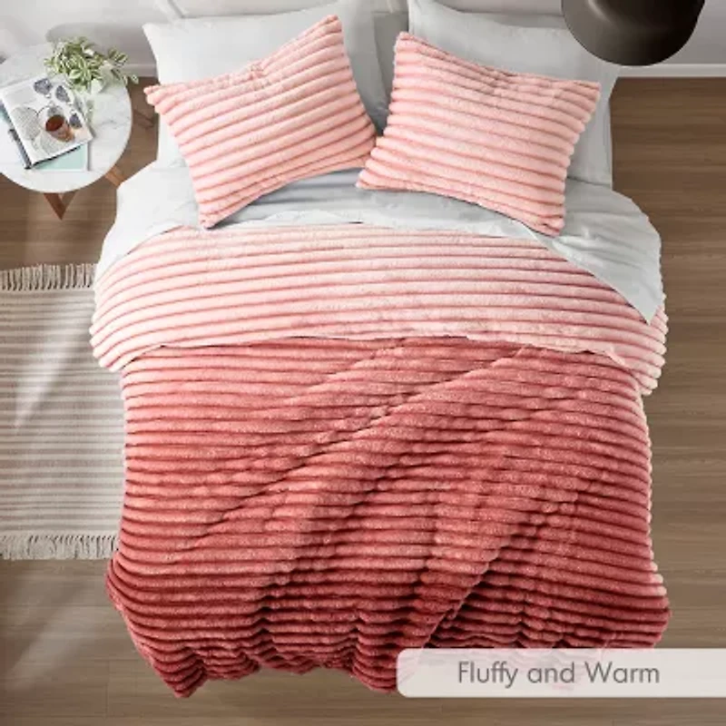 510 Design Avril Fluffy Ribbed Plush Midweight Comforter Set
