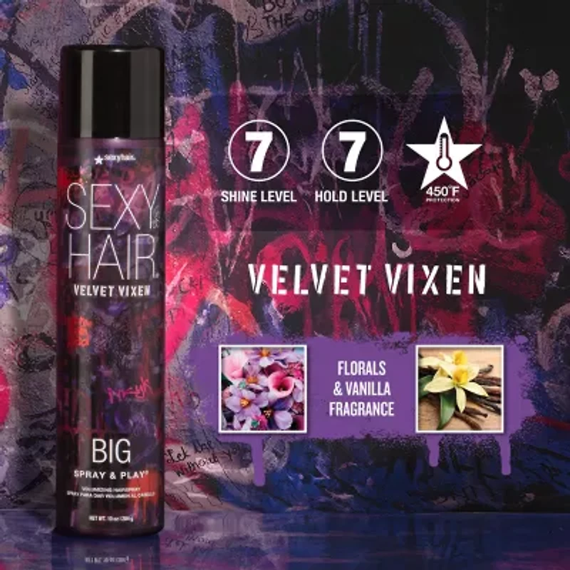 Sexy Hair Spray & Play Limited Edition- Vixen Hair Spray 10 oz.