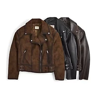 a.n.a Womens Faux Leather Lightweight Jacket