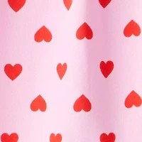 Carter's Baby Girls Crew Neck Long Sleeve Fleece Jumpsuit