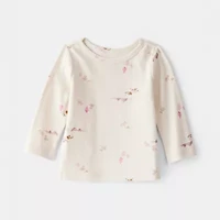 Carter's Baby Girls Round Neck Long Sleeve Microfleece 2-pc. Jumpsuit