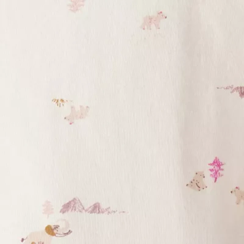 Carter's Baby Girls Round Neck Long Sleeve Microfleece 2-pc. Jumpsuit