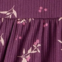 Carter's Baby Girls Round Neck Long Sleeve 3-pc. Bodysuit