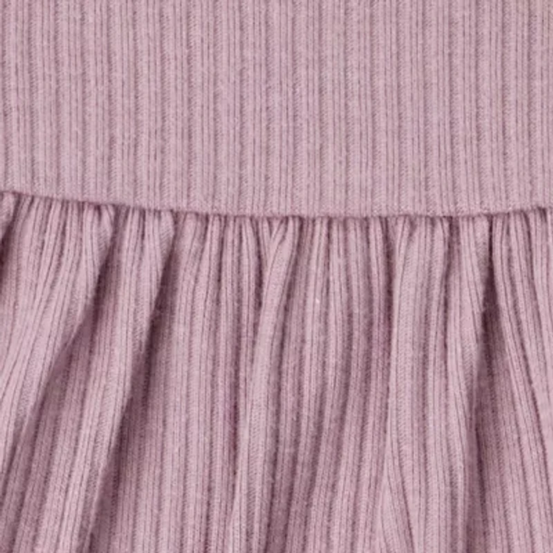 Carter's Baby Girls Round Neck Long Sleeve 3-pc. Bodysuit