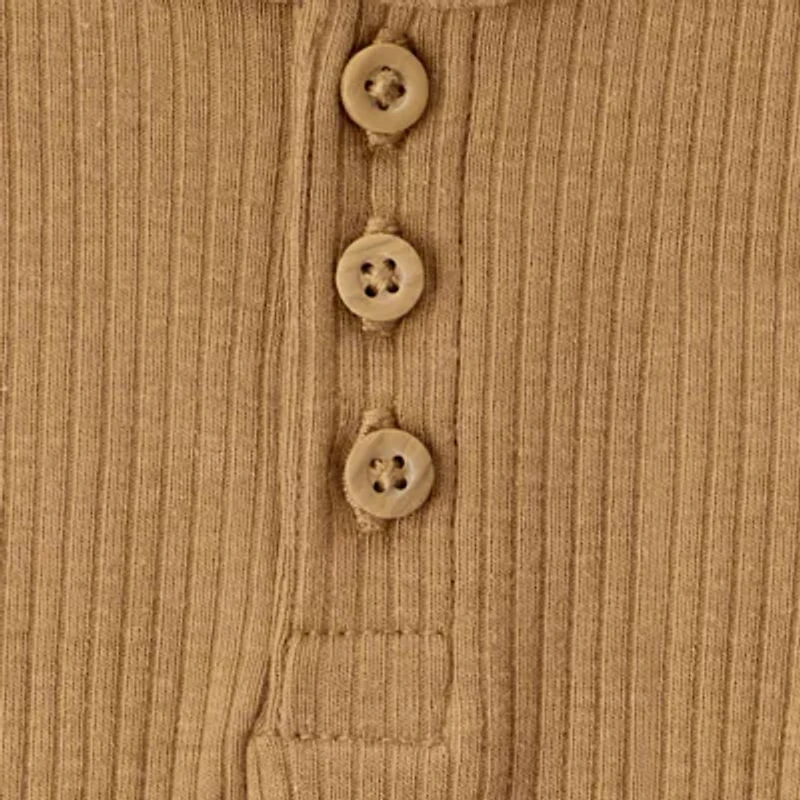 Carter's Baby Boys Round Neck Long Sleeve 3-pc. Bodysuit