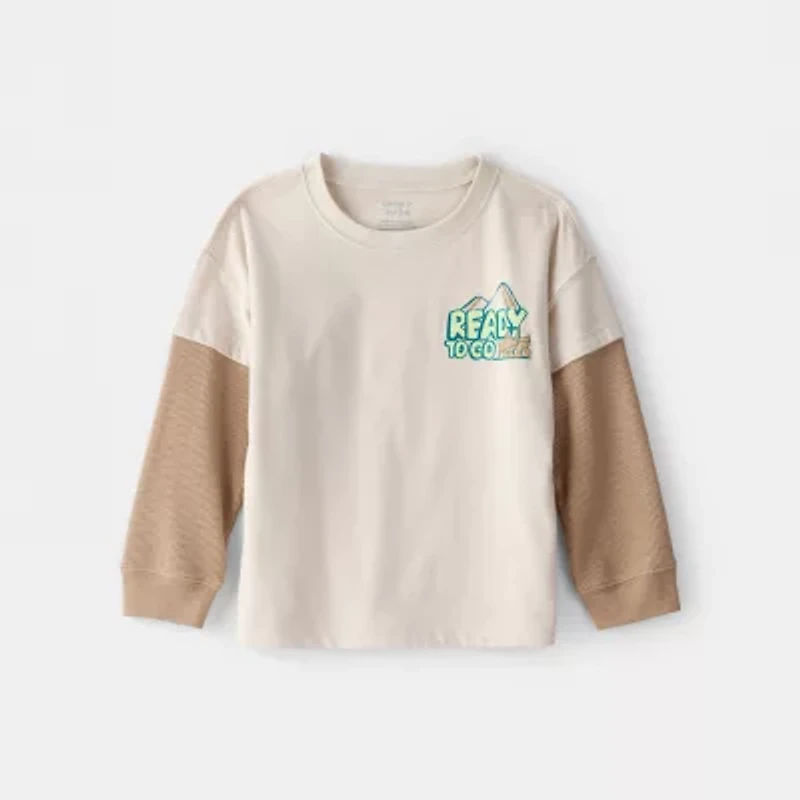 Carter's Toddler Boys Round Neck Long Sleeve T-Shirt