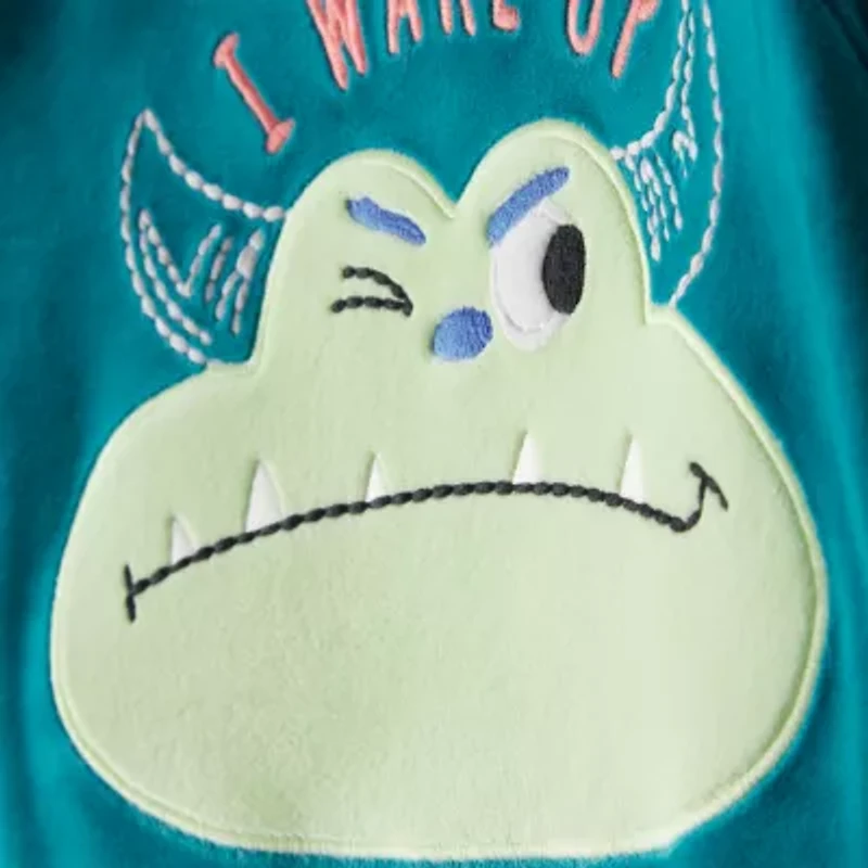 Carter's Toddler Boys Velour Round Neck Long Sleeve 2-pc. Pajama Sets