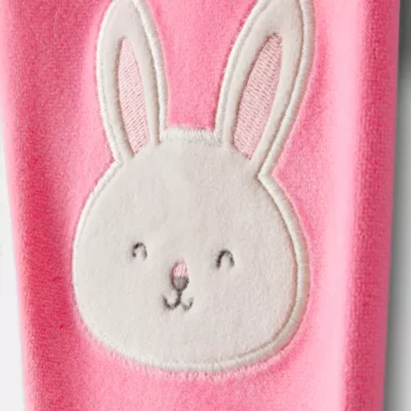 Carter's Toddler Girls Velour Round Neck Long Sleeve 2-pc. Pajama Sets