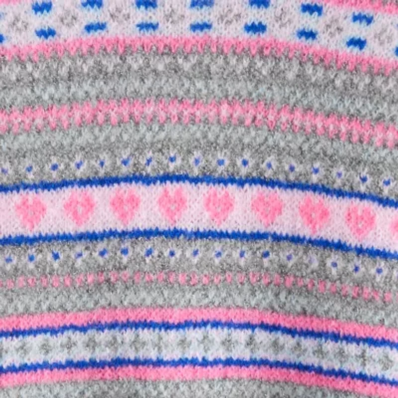 Carter's Little & Big Kid Girls Round Neck Long Sleeve Pullover Sweater