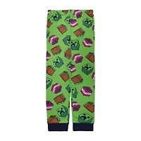 Big Kid Boys Minecraft Crew Neck Long Sleeve 4-pc. Pajama Sets