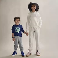 adidas Big Kid Girls Cuffed Mid Rise Loose Fit Fleece Jogger Pant