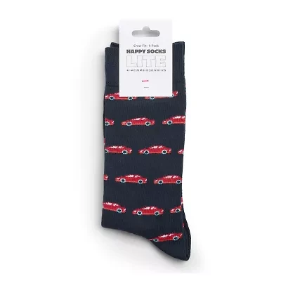 Happy Socks LITE Cars Mens 1 Pair Crew Socks