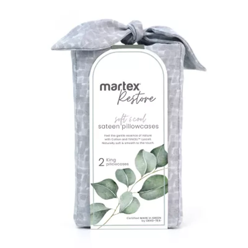 Martex Restore Echo 300tc Wrinkle Resistant Temperature Regulating Sheet Set