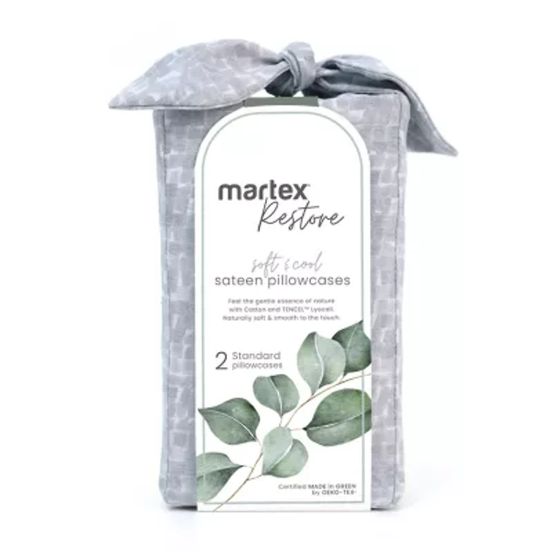 Martex Martex Restore Echo Sheet Set 300tc Wrinkle Resistant Temperature Regulating Sheet Set