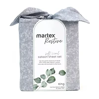 Martex Restore Echo Sheet Set 300tc Wrinkle Resistant Temperature Regulating