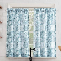 No 918 Genoa Mosaic 2-pc. Rod Pocket Window Tier