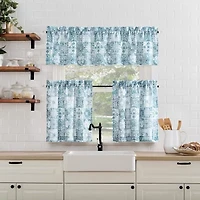 No 918 Genoa Mosaic 2-pc. Rod Pocket Window Tier