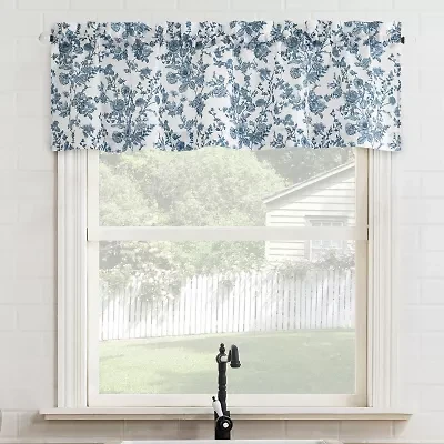 No 918 Elara Tonal Botanical Rod Pocket Valance