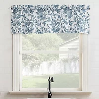 No 918 Elara Tonal Botanical Rod Pocket Valance
