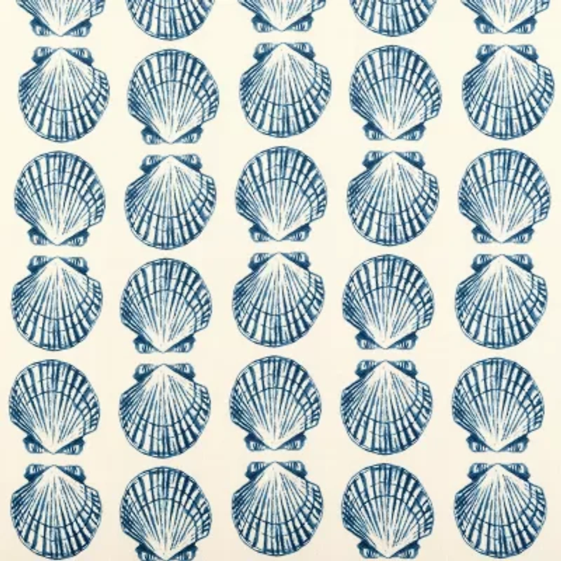 No 918 Sandbar Tonal Seashell Print 2-pc. Rod Pocket Window Tier