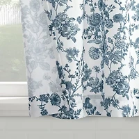 No 918 Elara Tonal Botanical 2-pc. Rod Pocket Window Tier