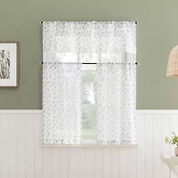 No 918 Hawthorne Floral Leaf Rod Pocket Valance