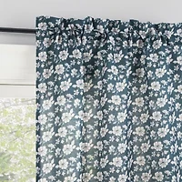 No 918 Mistral Floral 2-pc. Rod Pocket Window Tier