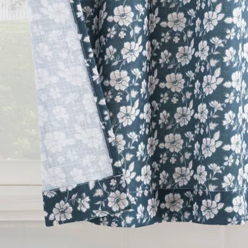 No 918 Mistral Floral 2-pc. Rod Pocket Window Tier
