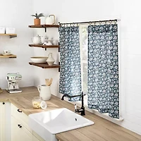 No 918 Mistral Floral 2-pc. Rod Pocket Window Tier
