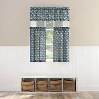 No 918 Mistral Floral 2-pc. Rod Pocket Window Tier