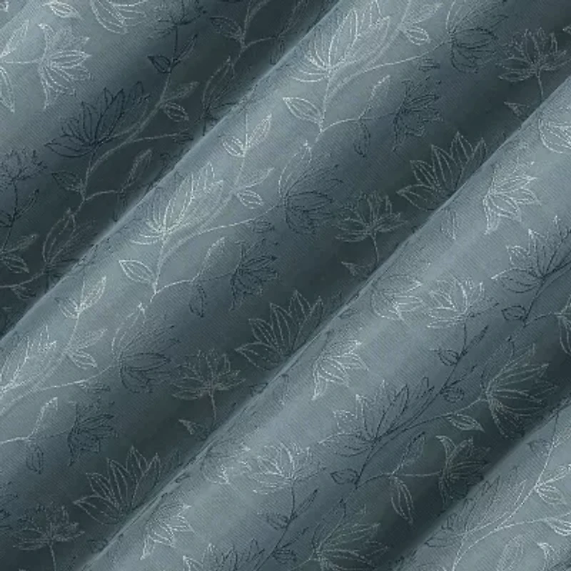 Sun Zero Bronte Floral Rod Pocket Valance