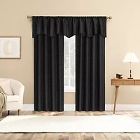 Sun Zero Bronte Floral Rod Pocket 100% Blackout Single Curtain Panel