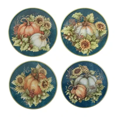 Certified International Autumn Breeze 4-pc. Earthenware Appetizer Plate